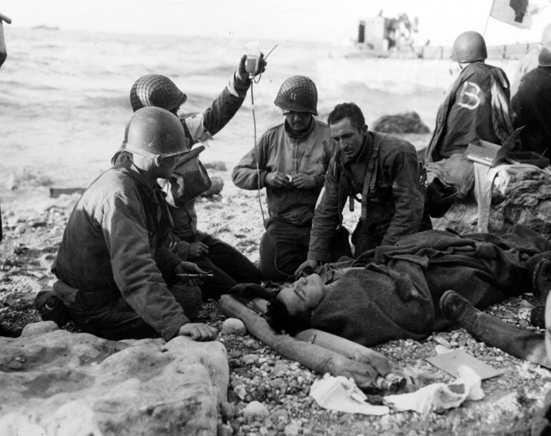 70 years ago on Normandy coastline