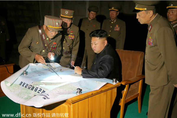 Kim Jong-un guides tactical rocket firing drill again