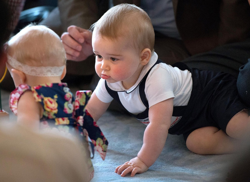 Prince George spends first birthday with butterflies