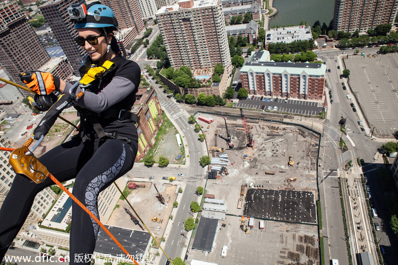 Rappellers go over the edge for charity