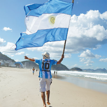 World Cup over, but some Argentines won't go home