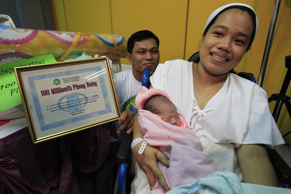 Philippines welcomes its 100 millionth citizen