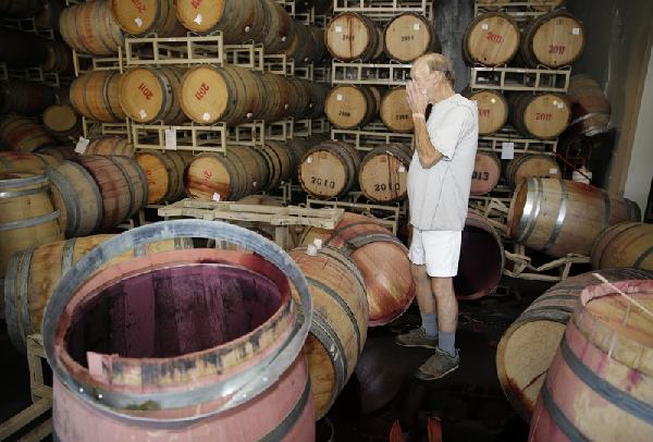 Wine worth of $4b lost in Calif earthquake 