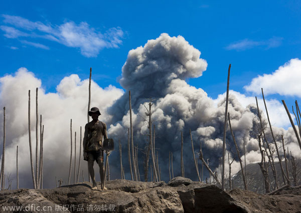 Lives risked daily in the shadow of active volcanoes