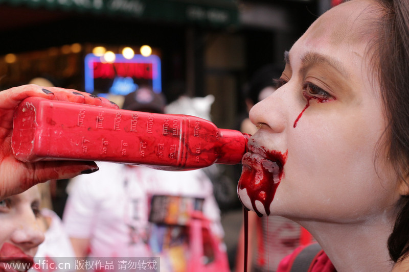 Zombies crawl in New York