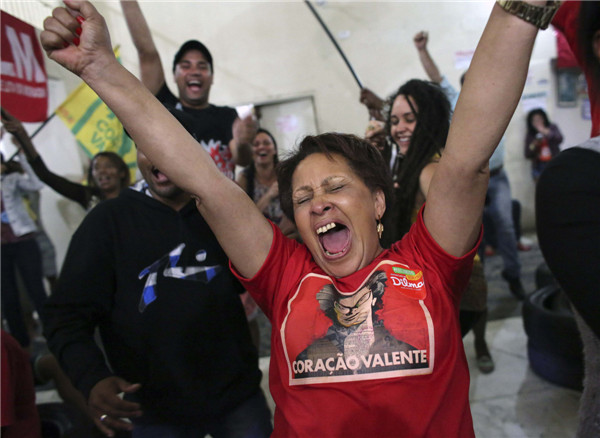 Brazil reelects president Rousseff to second term