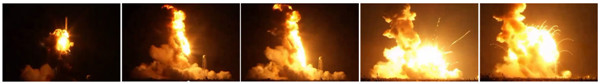 US rocket explodes seconds after launch