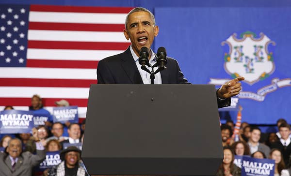 Obama makes final campaign push, hoping to avert electoral rout