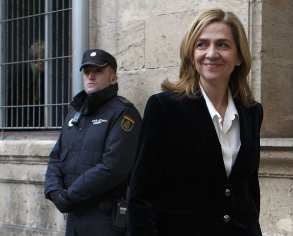 Spanish court upholds charges of tax fraud against Princess Cristina