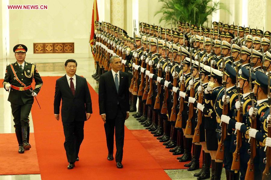 Xi talks with Obama, pledges commitment to new-type of major-country relations