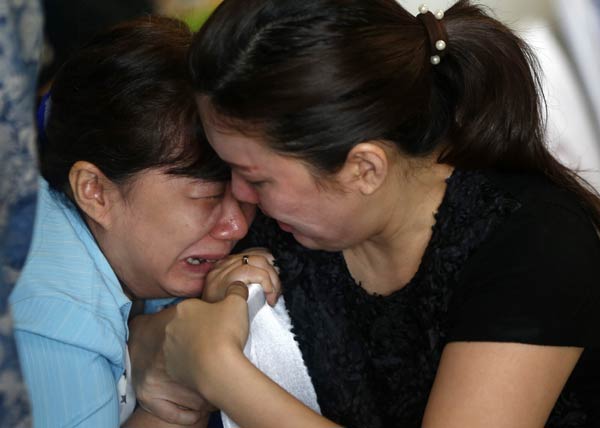 Families devastated by missing plane