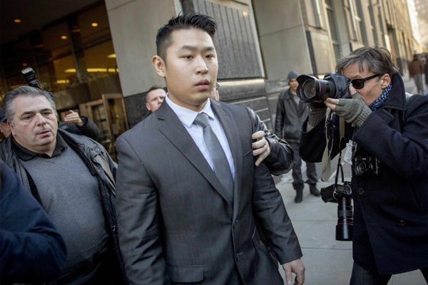 NYC police officer charged in stairwell shooting