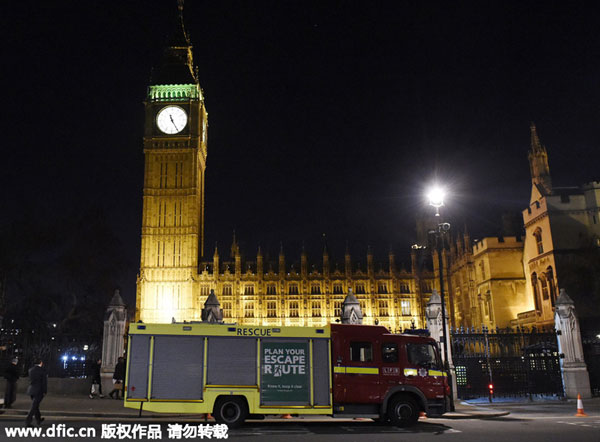 UK police detain trespasser who climbed to Parliament's roof