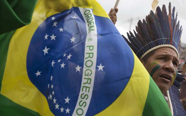 Nearly a million protest Brazil's president, economy, corruption