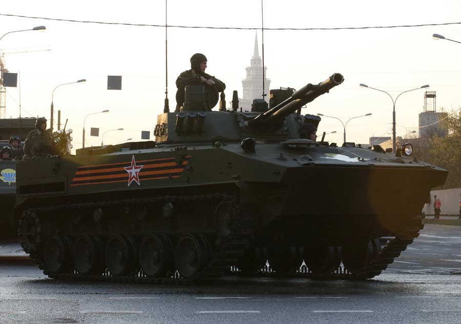 Rehearsal held for Victory Day parade in Russia