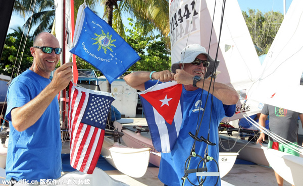 US and Cuban sailors in friendly race amid warming relations