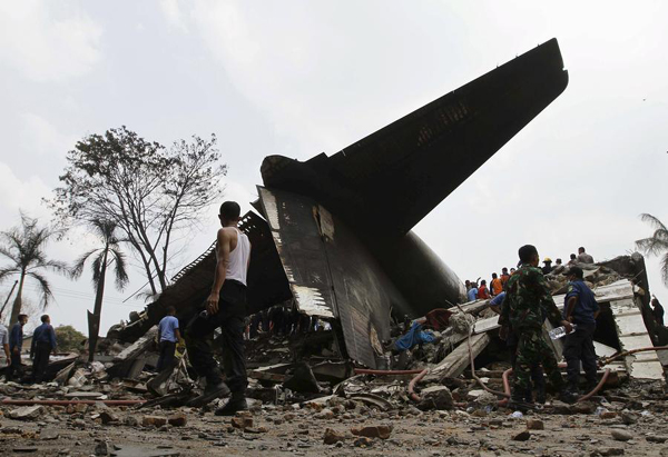 More than 100 feared dead in Indonesian military plane crash