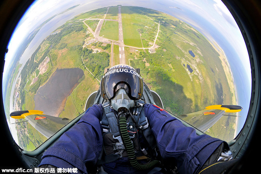 New craze: Super rich take selfies in fighter jets