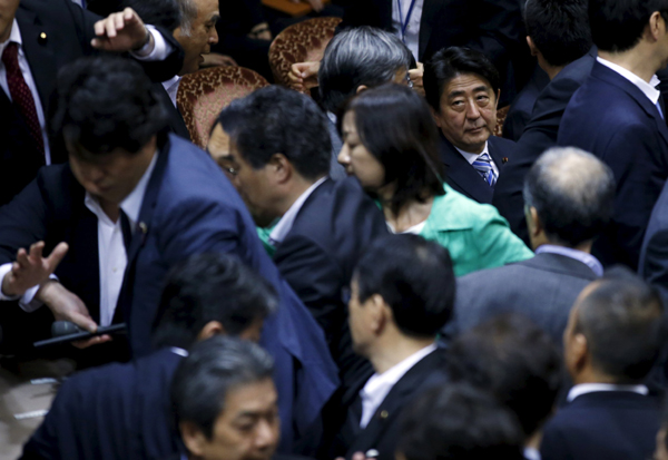 Japan opposition tries to halt vote on security bills