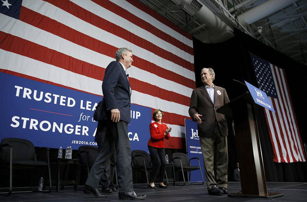 Jeb Bush gets a brotherly hand from George W. in S. Carolina