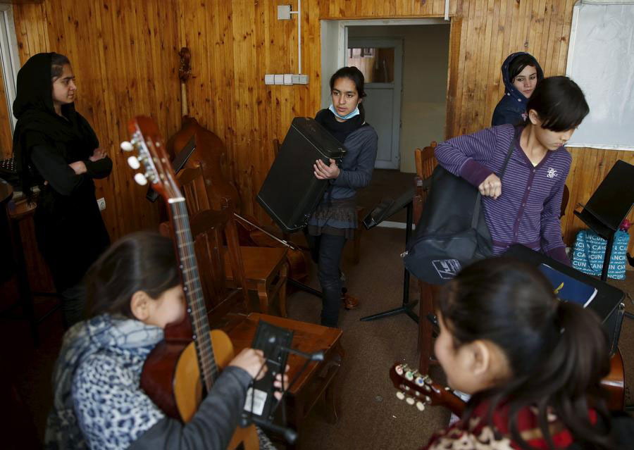 Afghan teenager braves threats to lead women's orchestra