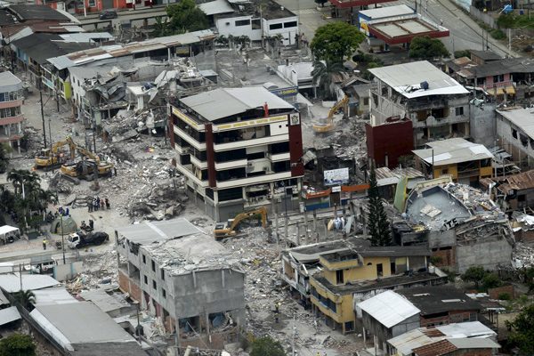 Ecuador continues recovery efforts following powerful quake