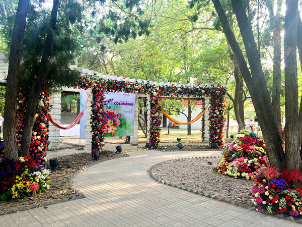 Thousands of flowers flown from Colombia to Beijing for showcase