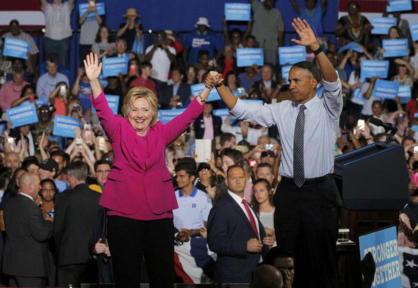Obama praises Hillary's judgement hours after FBI's censure