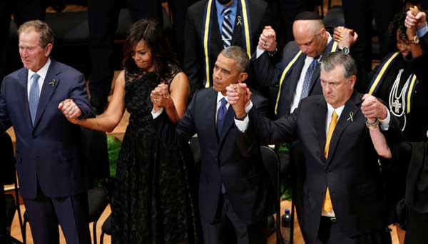 Obama urges American reconciliation after Dallas attack