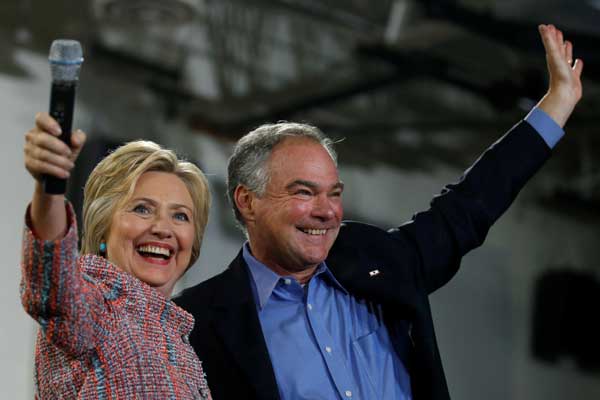 Democrat Clinton picks Kaine as vice presidential running mate