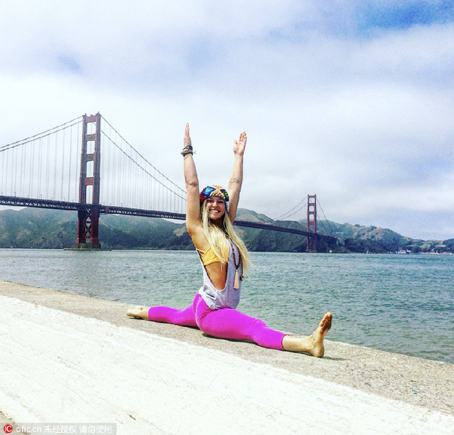 Yoga way to travel around the world