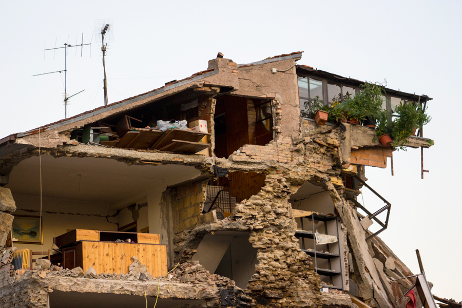 Historical towns before and after Italy's earthquake