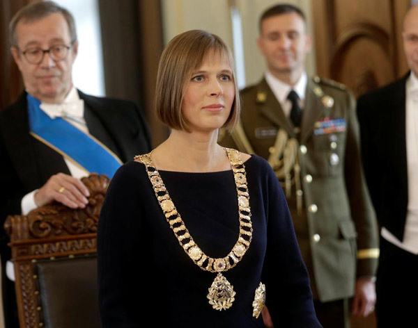 Estonia's new president takes office