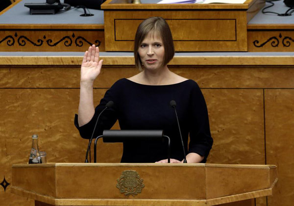 Estonia's new president takes office