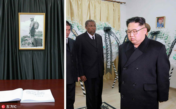 DPRK leader conveys condolences over passing of Fidel Castro