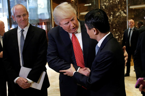 Image result for President Donald trump Meets jack ma