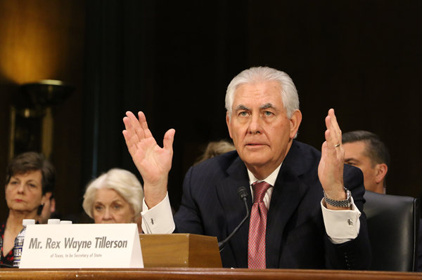 Tillerson: US-China friendly, adversarial