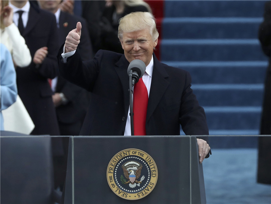 Donald Trump sworn in as 45th US President