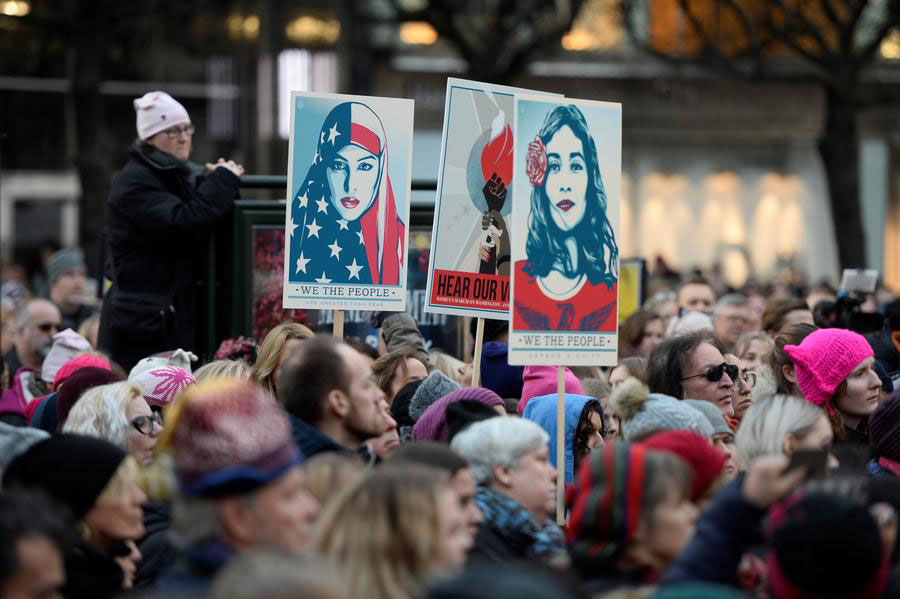 Over 1 million join anti-Trump women's marches worldwide