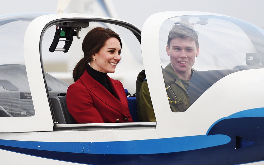 Duchess of Cambridge visits Royal Air Force Wittering