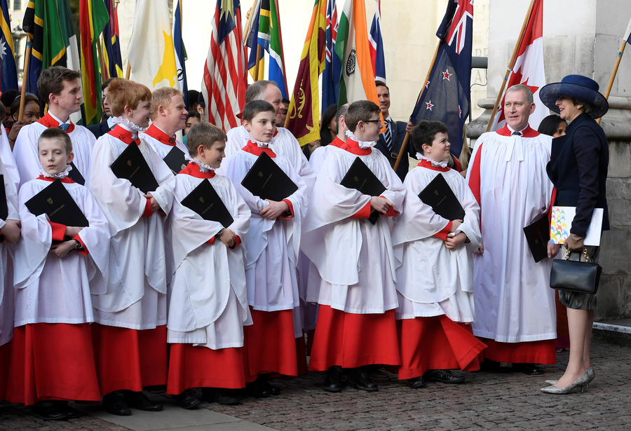 Britain's Queen, PM attend Commonwealth Day Service