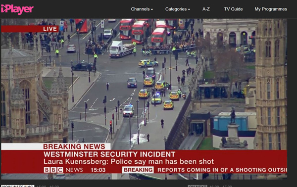 Police open fire outside House of Commons after car mows down on Westminster Bridge