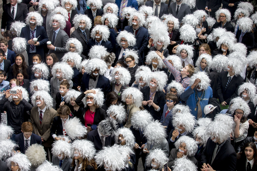 The largest gathering of Albert Einstein lookalikes