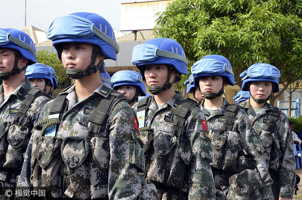 China's contribution to peacekeeping 