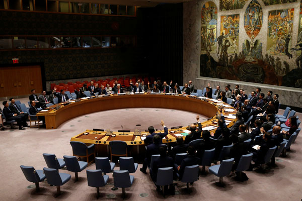 UNSC adopts resolution in response to DPRK's two ICBM tests in July