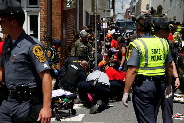 One dead, 34 injured in clashes at Virginia white nationalist rally