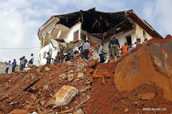 Sierra Leone President declares 7-day national mourning for mudslide victims