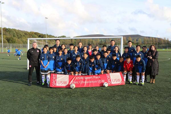 China and Wales share common soccer goal