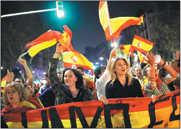 Hundreds of thousands in Barcelona unity rally