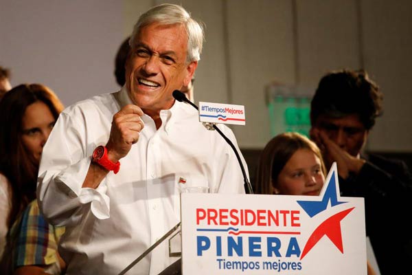 Pinera takes lead in Chile presidential election: partial results